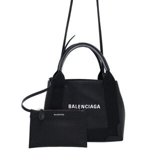 Balenciaga Navy Blue Cabas XS Bag
